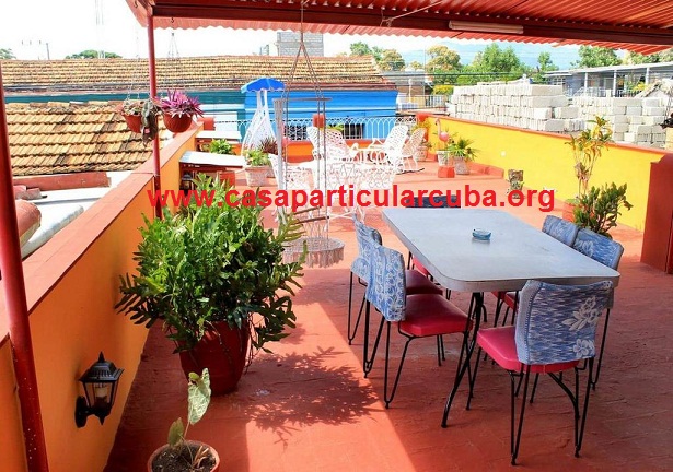 'Roof terrace' Casas particulares are an alternative to hotels in Cuba.